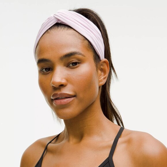 Lululemon Women's Ribbed Nulu Twist-Front Headband - Picture 2 of 3